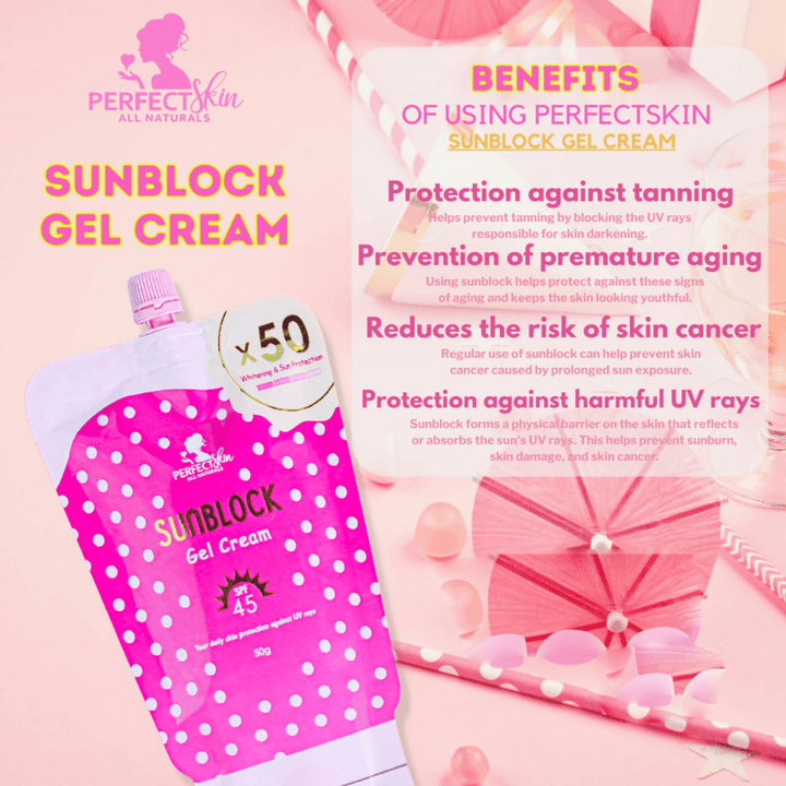 Perfect Skin Sunblock Gel Cream Spf45 - 50g - Pinoyhyper