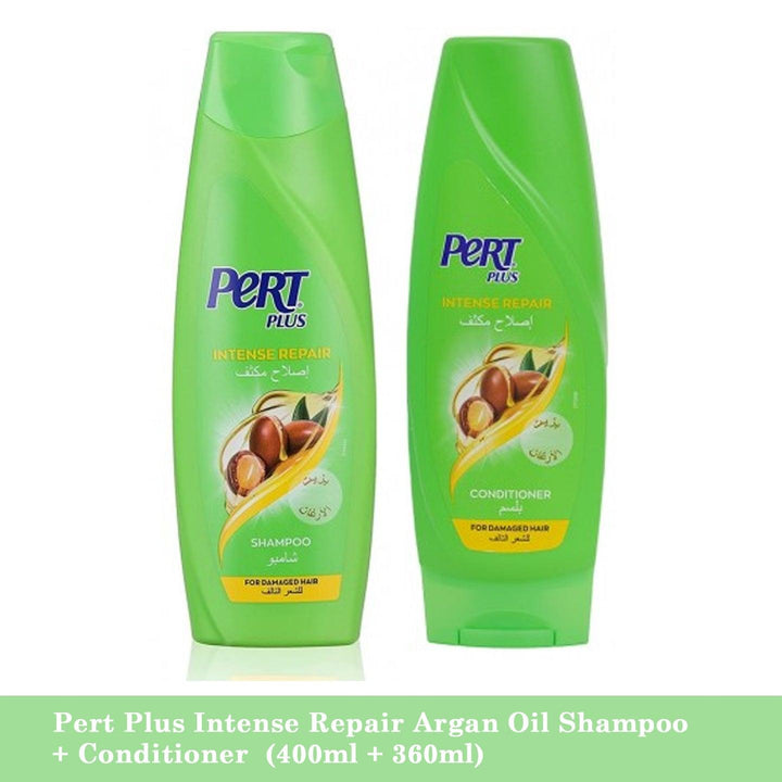 Pert Plus Intense Repair Argan Oil Shampoo + Conditioner (400ml + 360ml) - Pinoyhyper