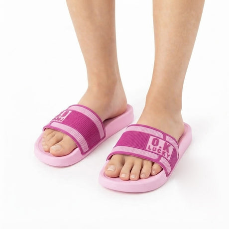 O.K LUCKY Women's Slide Slippers & Sandals - H-2612