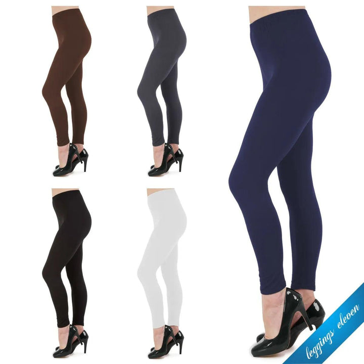 Plain Full-Length Leggings - Pinoyhyper