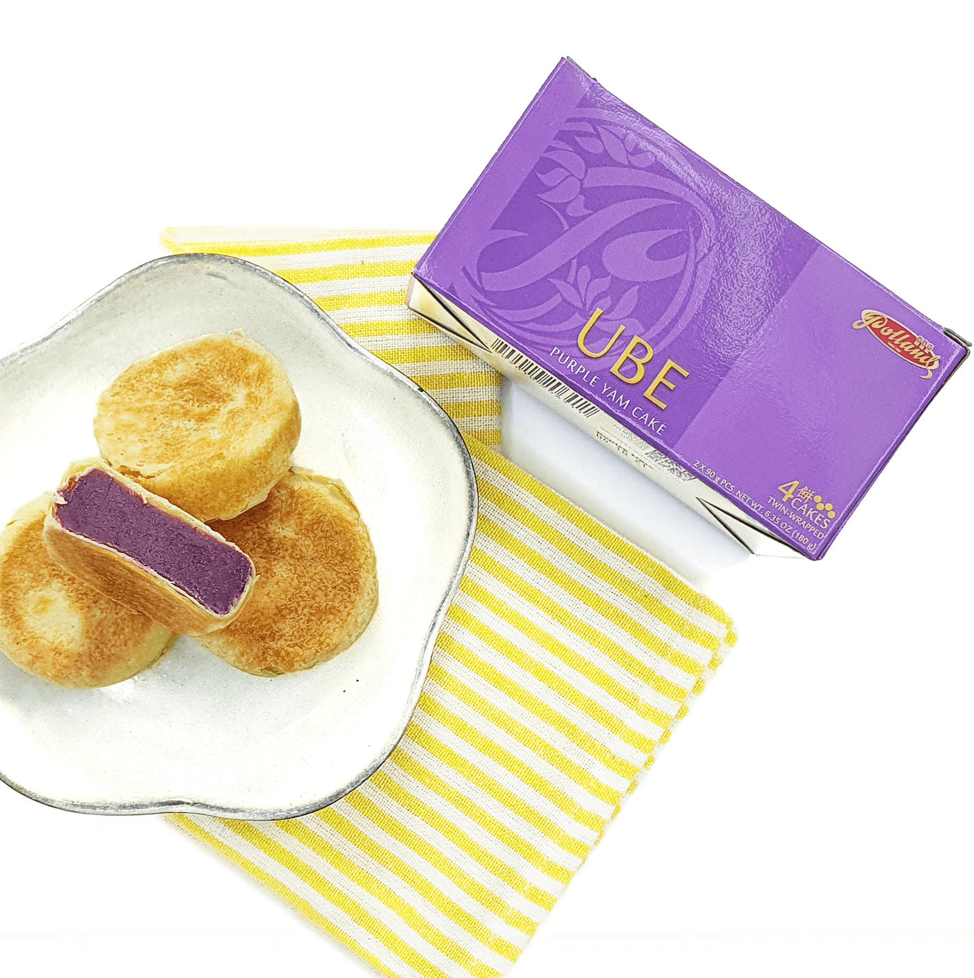 Polland Hopia Ube Purple Yam Cakes - 180g - Pinoyhyper