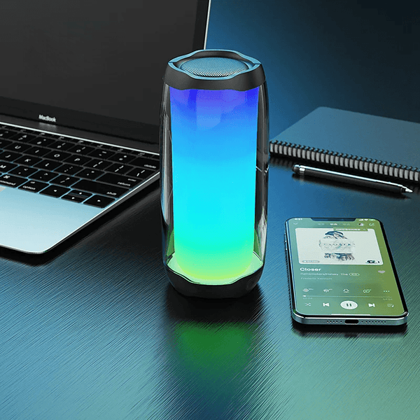 Portable Bluetooth Speaker With Colorful Lights Glow Plus 4 (Big) - Pinoyhyper