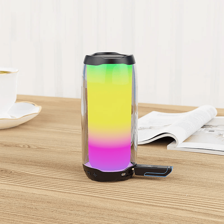 Portable Bluetooth Speaker With Colorful Lights Glow Plus 4 (Big) - Pinoyhyper