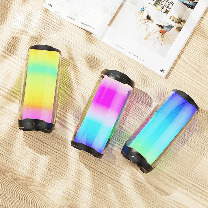 Portable Bluetooth Speaker With Colorful Lights Glow Plus 4 (Big) - Pinoyhyper