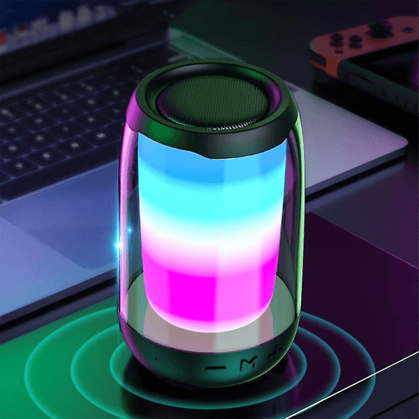 Portable Bluetooth Speaker With Colorful Lights Glow Plus 4 Mini - Pinoyhyper