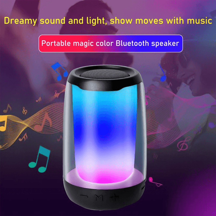 Portable Bluetooth Speaker With Colorful Lights Glow Plus 4 Mini - Pinoyhyper