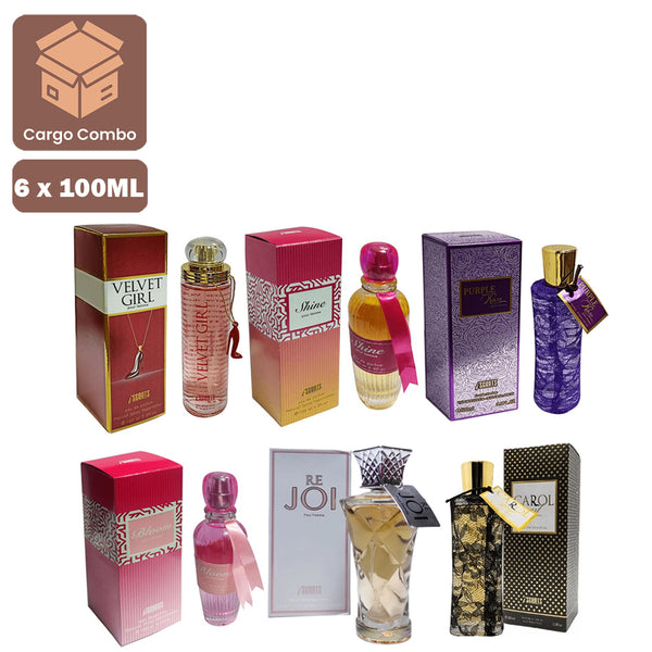 Popular Women Perfumes 100ml × 6 Pcs (PR-63)