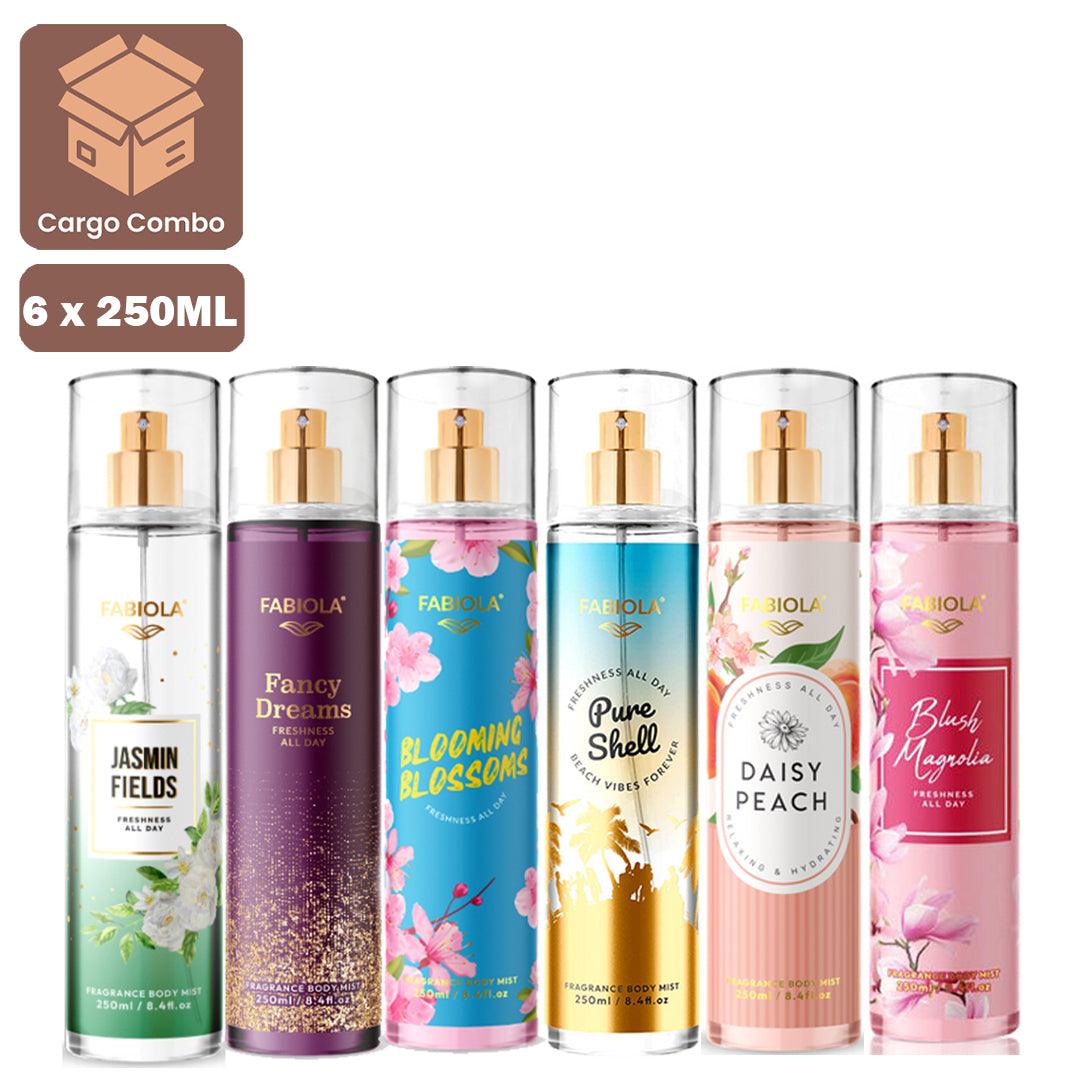 Fabiola Popular Fragrance Body Mist - 250ml × 6 Pcs (PR-65)