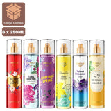 Fabiola Popular Fragrance Body Mist - 250ml × 6 Pcs (PR-66)