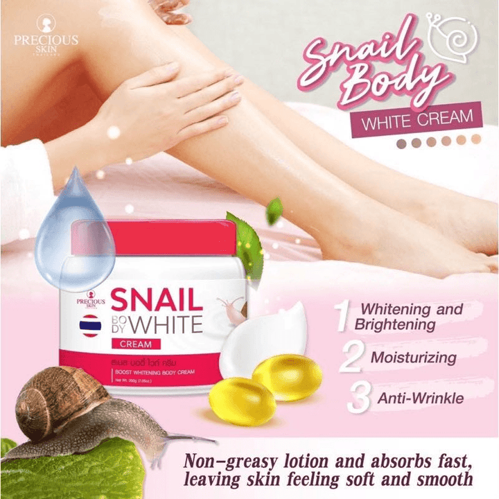 Precious Skin Snail Body Whitening Cream - 200g - Pinoyhyper