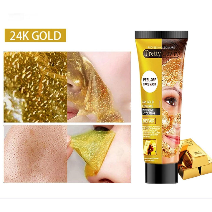 Pretty Cowry 24K Gold Intensive Essence Repair Peel-Off Face Mask - 120ml - Pinoyhyper