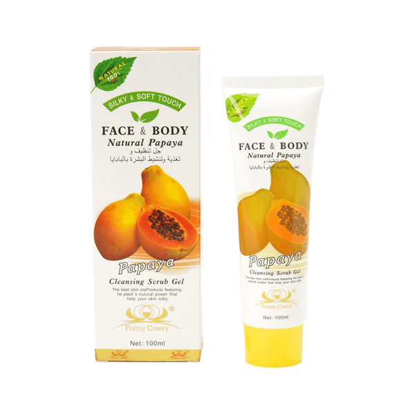 Pretty Cowry Natural Papaya Face & Body Cleansing Scrub Gel - 100ml - Pinoyhyper