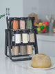 Convenient 18 Jar Rotating Spice Rack Organizer