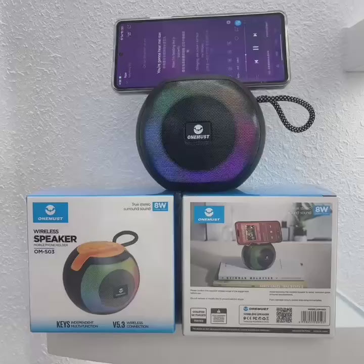 Onemust Bass Boost Portable Wireless Speaker OM-S03