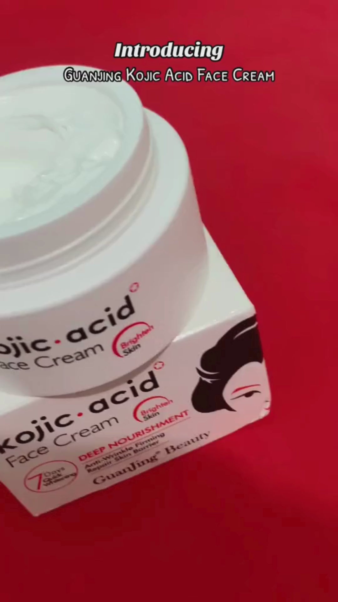 Guanjing Beauty Kojic Acid Anti-Wrinkle Face Cream - 50g