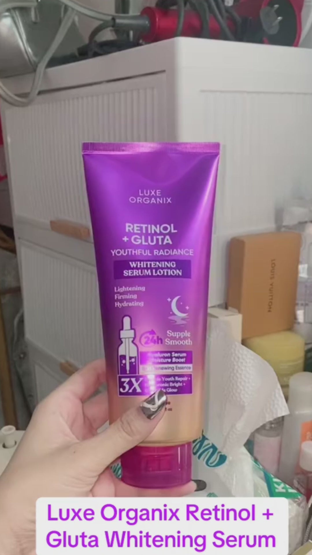 Luxe Organix Retinol + Gluta Youthful Radiance Brightening Serum Lotion - 350ml