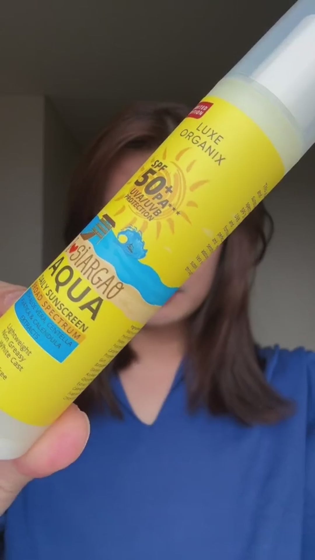 Luxe Organix Aqua Daily Sunscreen SPF 50+ PA+++ - 50ml