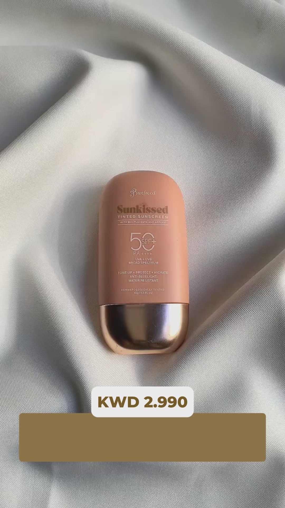 Barefaced Sunkissed Tinted Sunscreen SPF50+ PA+++ 50g