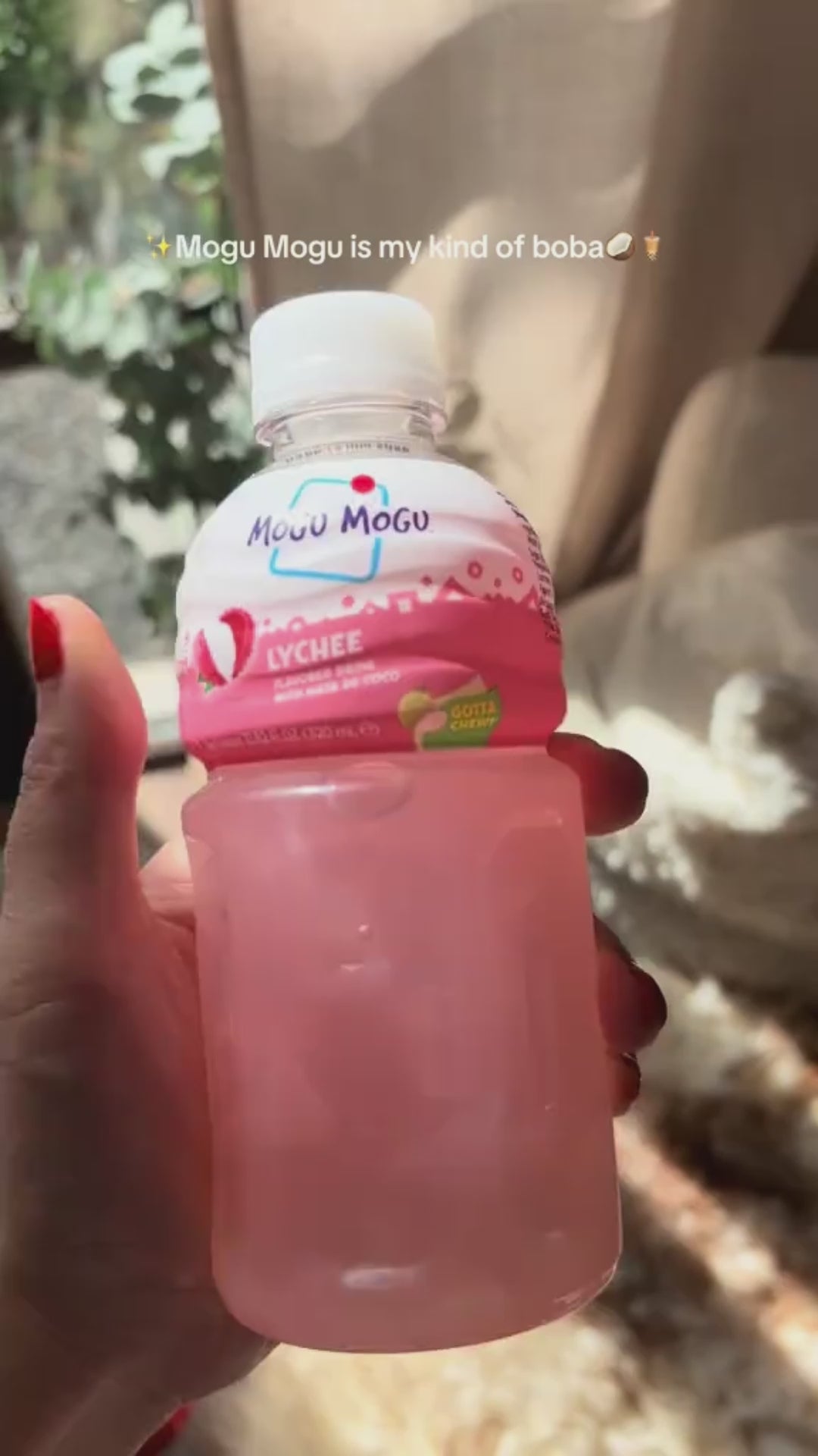 Mogu Mogu Lychee Juice with Nata de Coco - 320ml