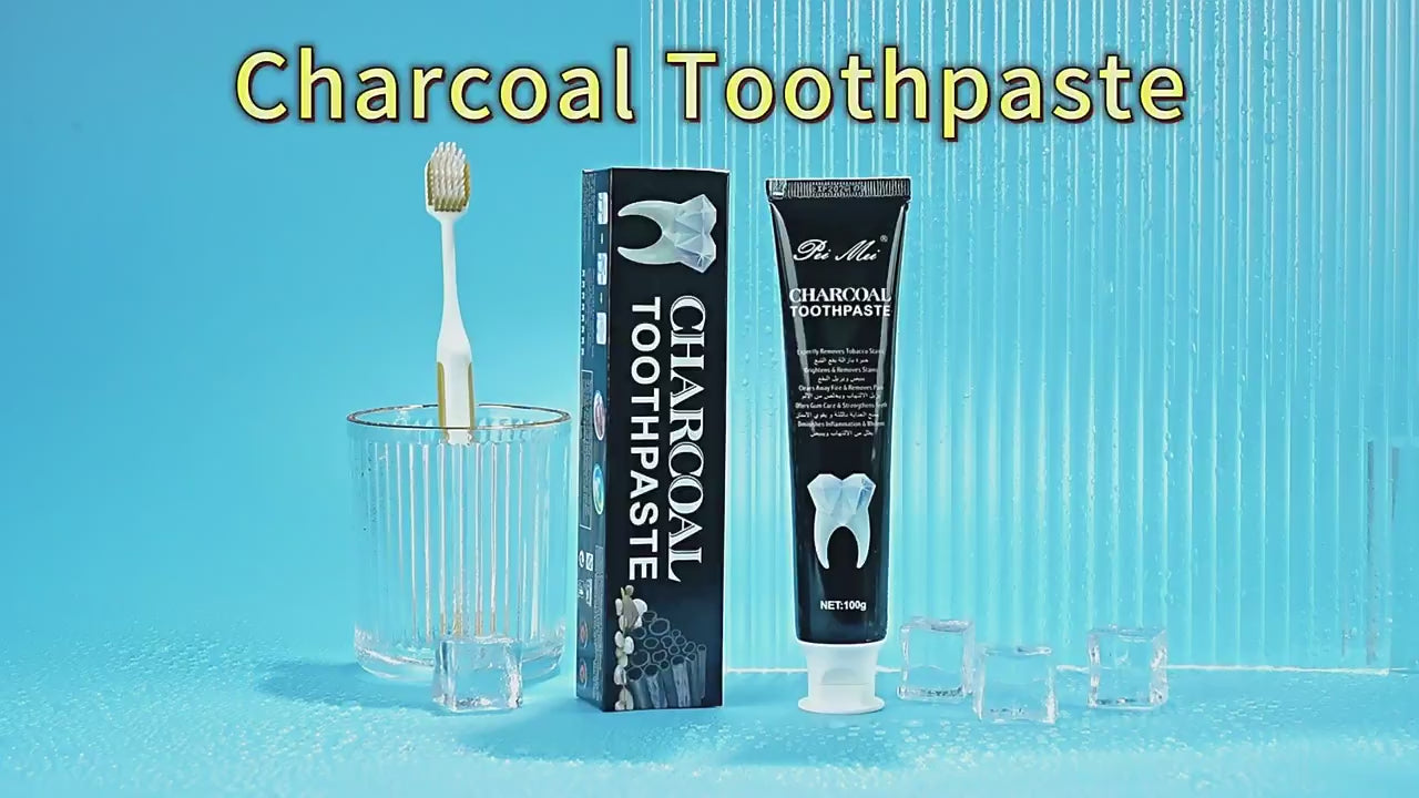Pei Mei 3D Brightening Charcoal Toothpaste - 100g