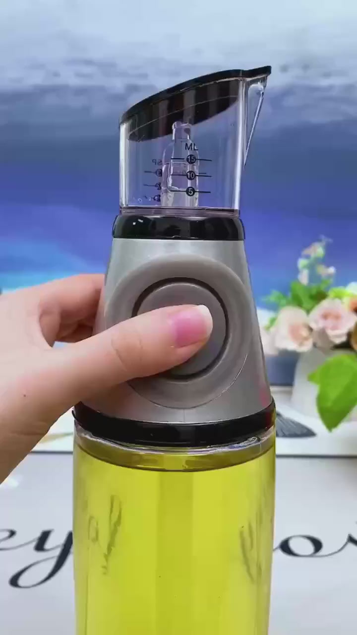 Oil & Vinegar Dispenser Bottle with Measurement Scale - 500ml