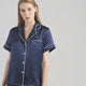 Women's Korean Fashion Silk Pajamas 2 Pcs Set - E8089