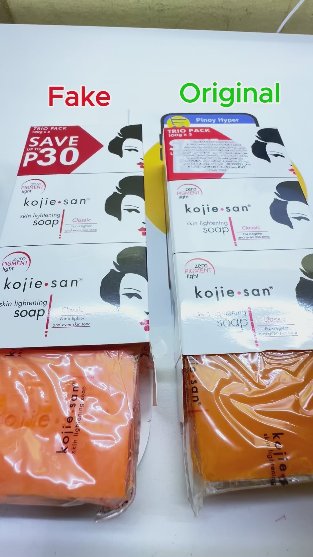 Kojie San Skin Lightening Kojic Acid Soap 3 Bars 100gm