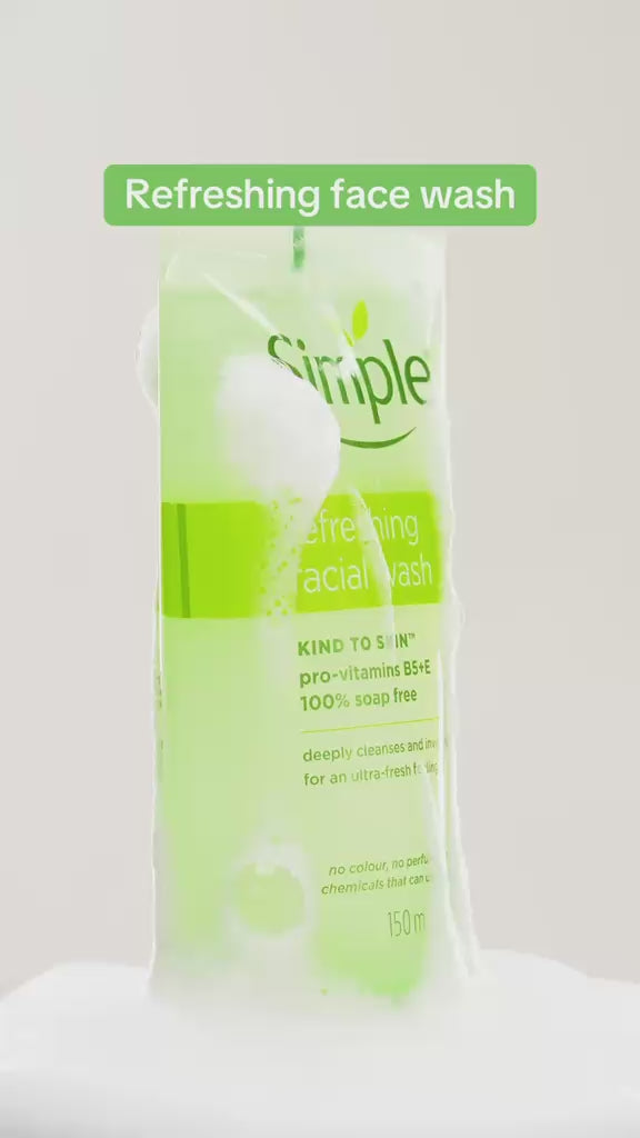 Simple Refreshing Facial Wash Kind To Skin - 150ml