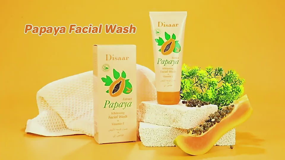 Disaar Papaya Extract Vitamin E Whitening Facial Wash - 100g