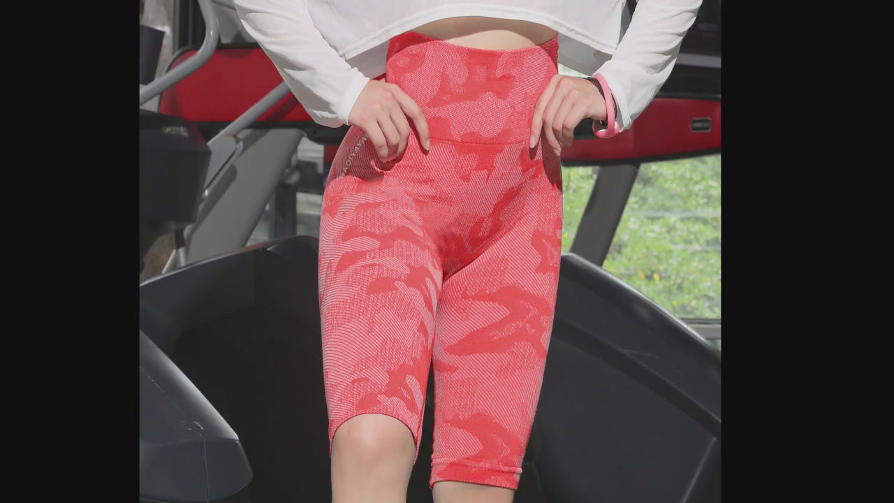 Women Seamless Yoga Legging Pants High Waist Fitness Gym Pants - B6033