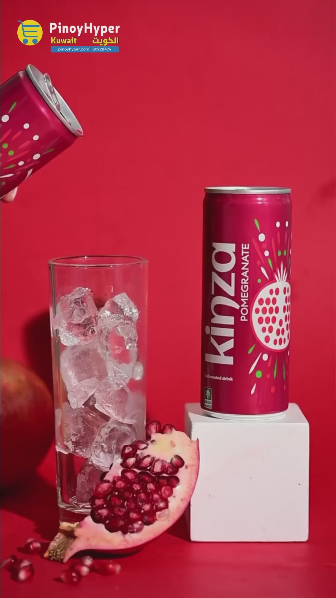 Kinza Pomegranate Carbonated Drink - 250ml