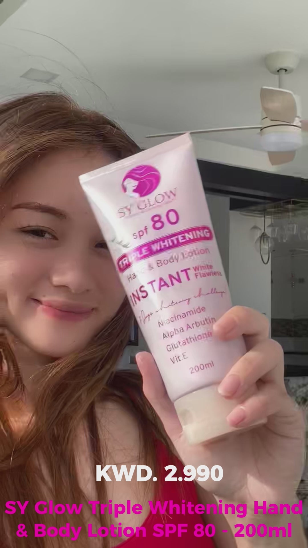 SY Glow Triple Brightening Hand & Body Lotion SPF 80 - 200ml