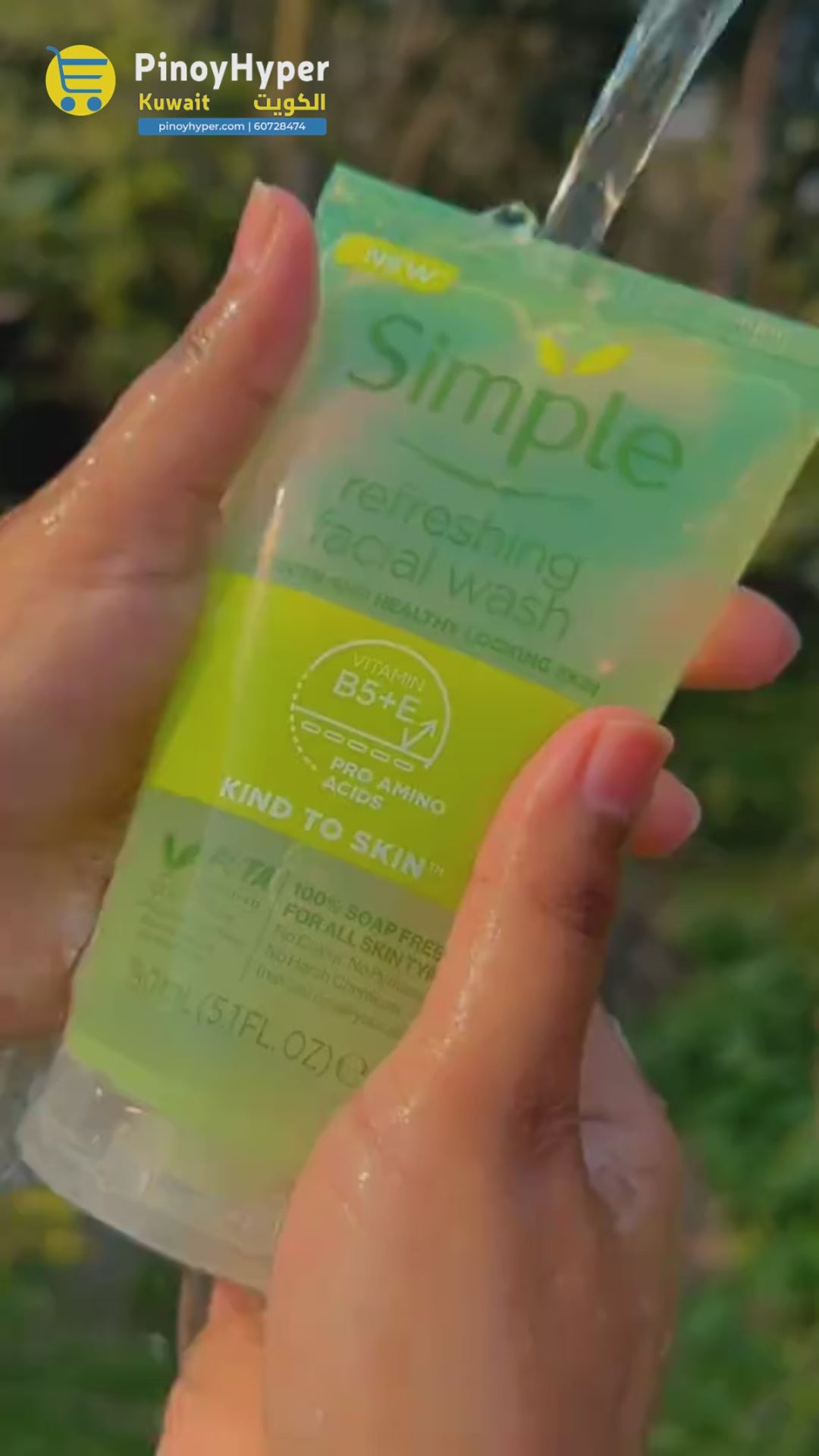 Simple Refreshing Facial Wash Kind To Skin - 150ml