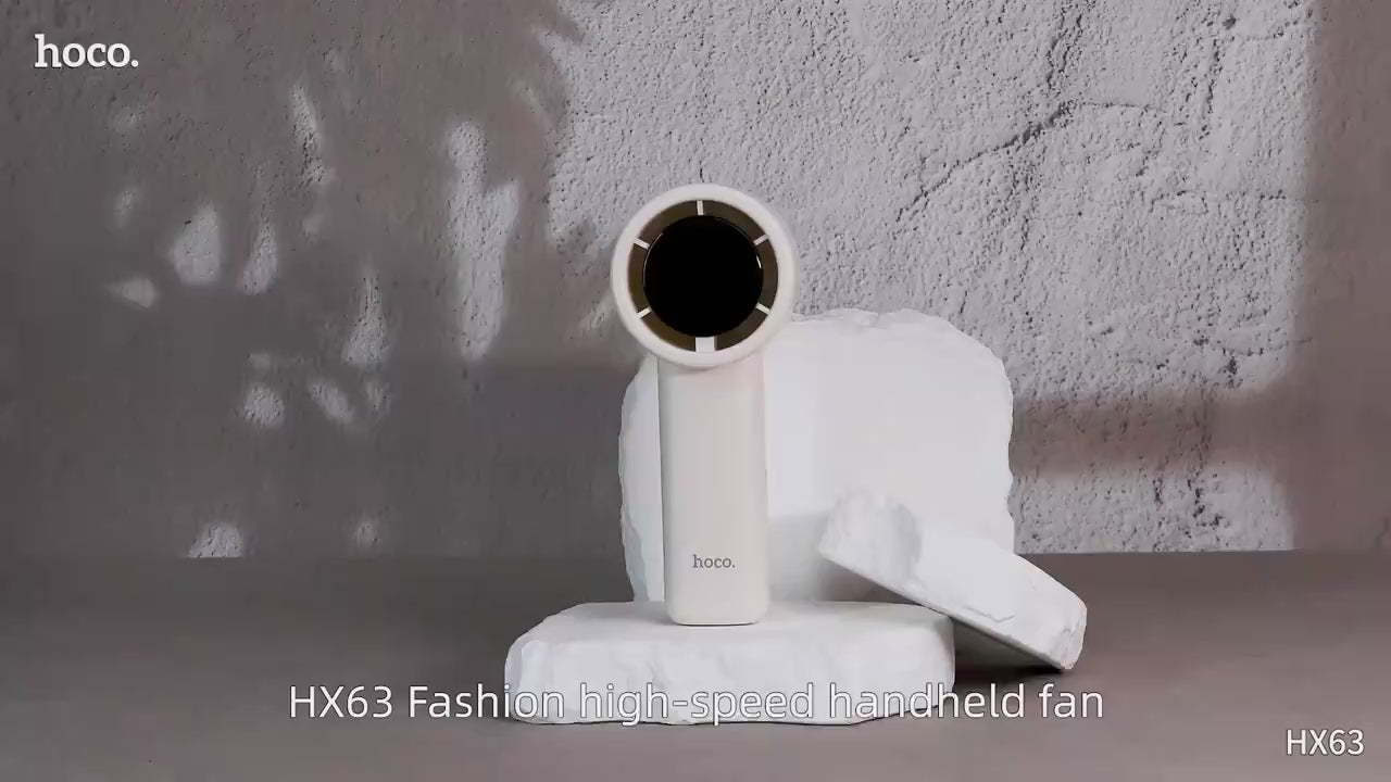 Hoco Portable Handheld Fan With LED Display - HX63