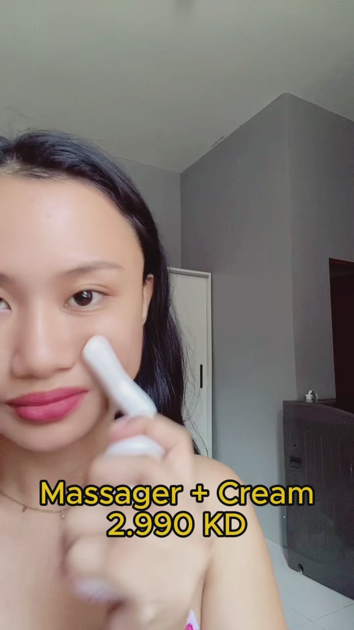 Nourishing Lifting Skincare Set Facial Massager + Cream - GJ7206