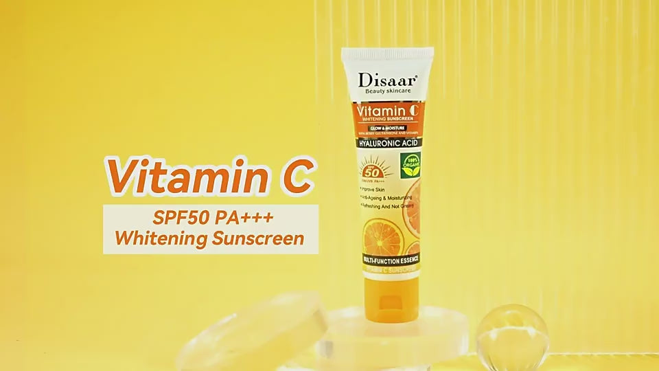 Disaar Beauty Vitamin C Hyluronic Acid Brightening Sunscreen - 50g