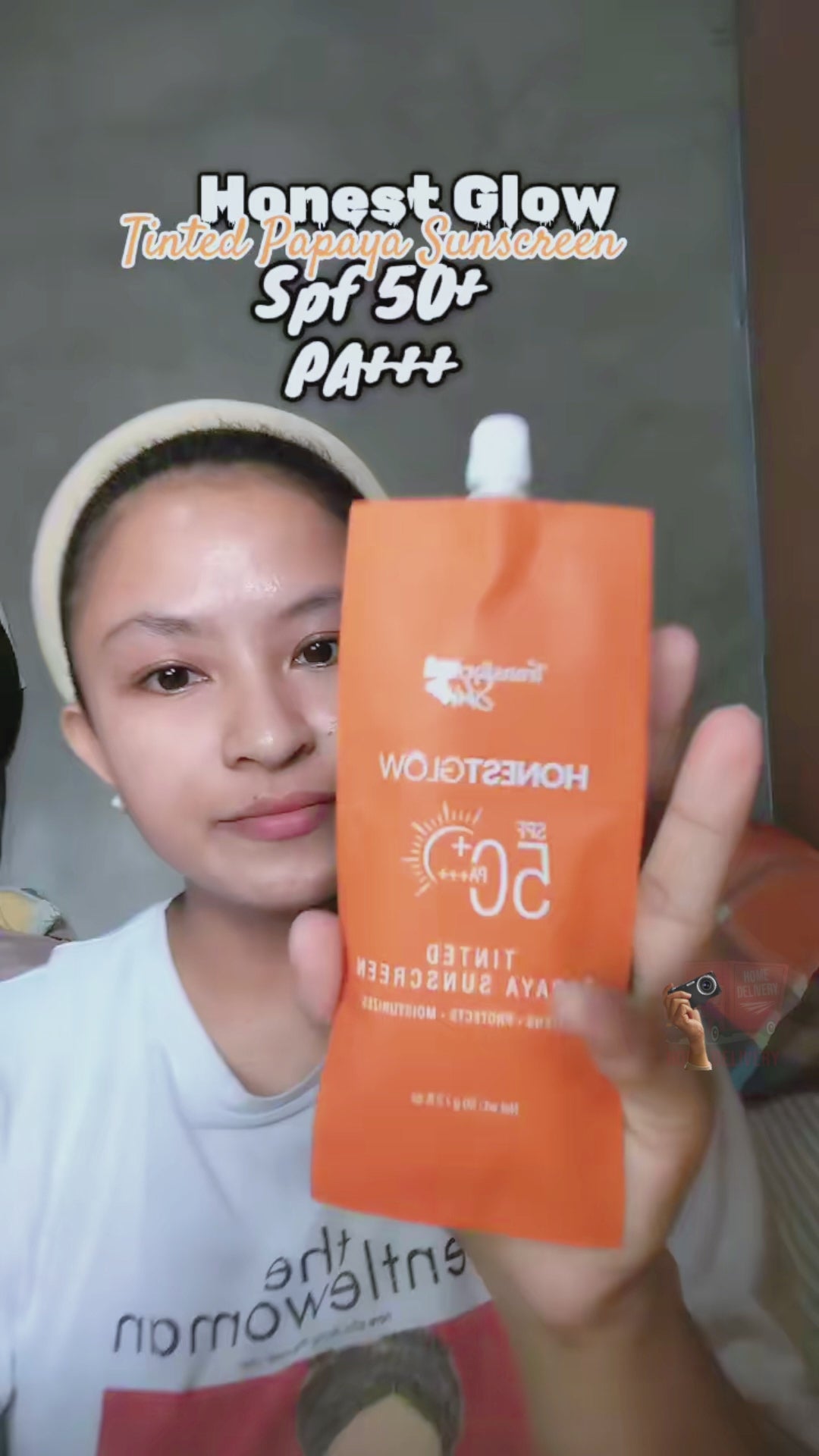 Honest Glow Tinted Papaya Sunscreen SPF 50 PA+++ - 50g