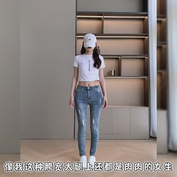 بنطلون نسائي واسع الساق فضفاض وناعم وأنيق - A7918