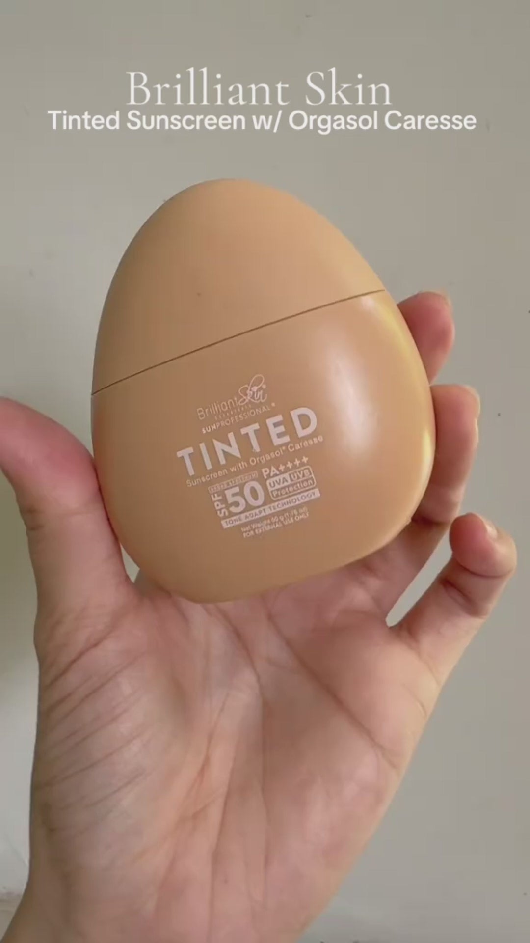 Brilliant Skin Tinted Sunscreen With Orgasol Caresse SPF50 PA++++ - 50g
