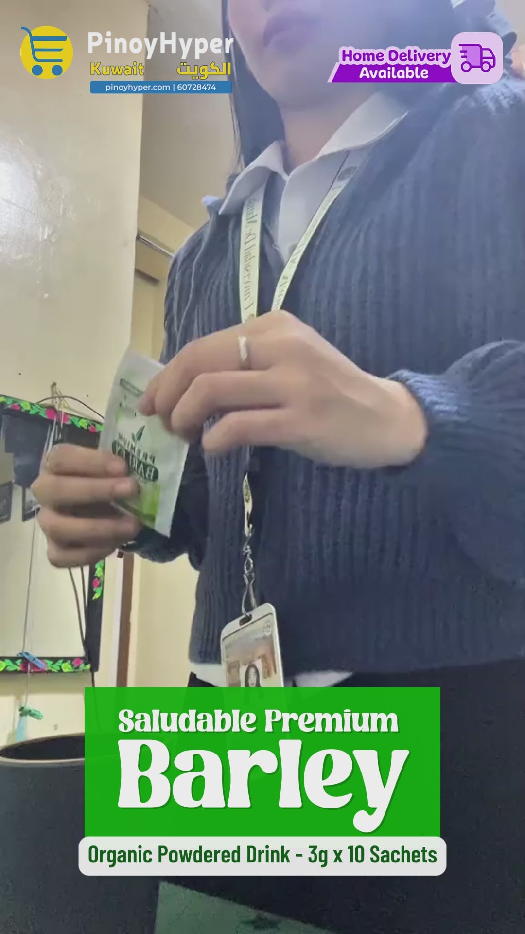 مشروب الشعير المجفف العضوي المجفف Saludable Premium Barley Premium - 3 جرام × 10 أكياس