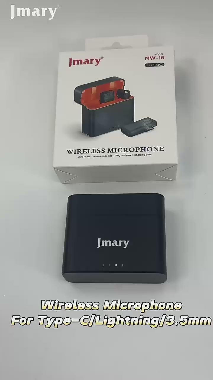 ميكروفون لاسلكي Jmary 2.4G للجوال والكاميرا MW-16