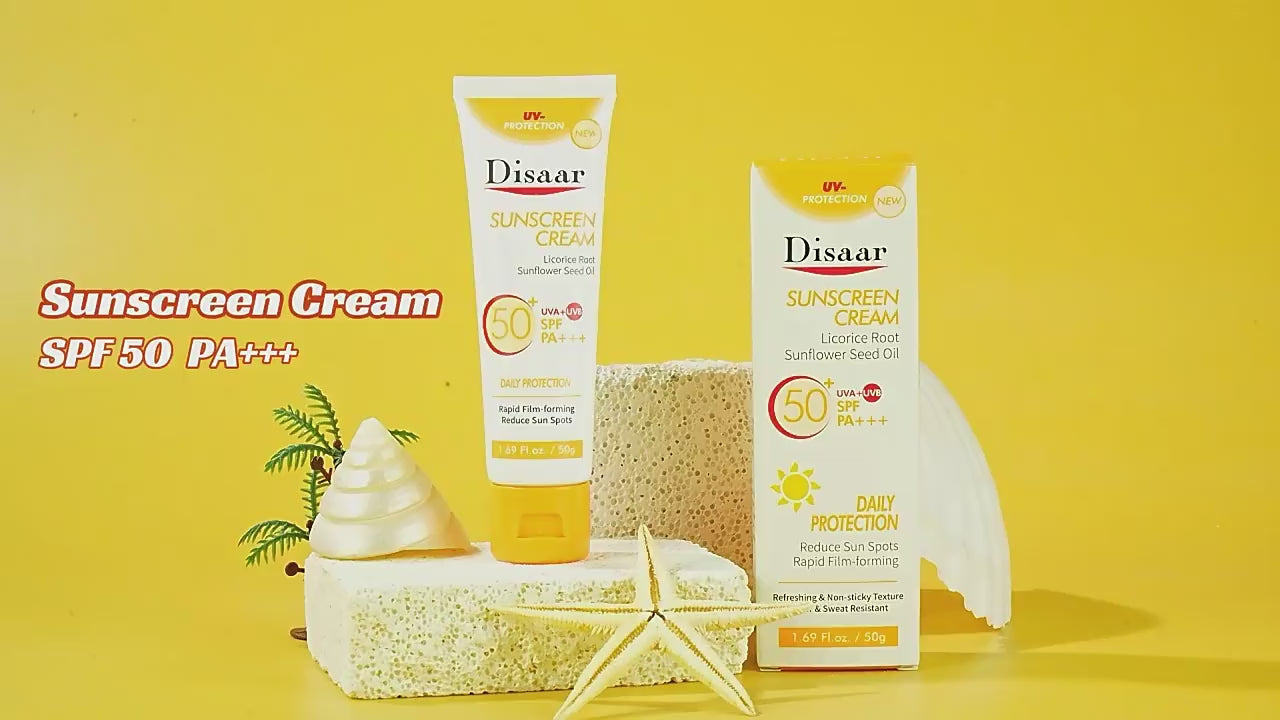 Disaar Licorice Root Sunflower Seed Oil Sunscreen SPF50 PA+++ - 50g