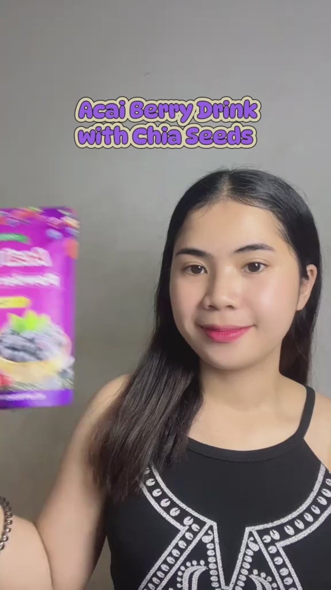 Fitgum Acai Berry Drink With Chia Seeds - 40g (4g x 10 Sachets)