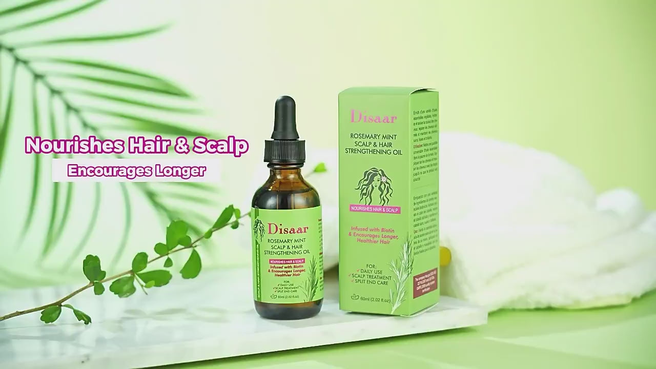 Disaar Rosemary Mint Scalp & Hair Strengthening Oil - 60ml