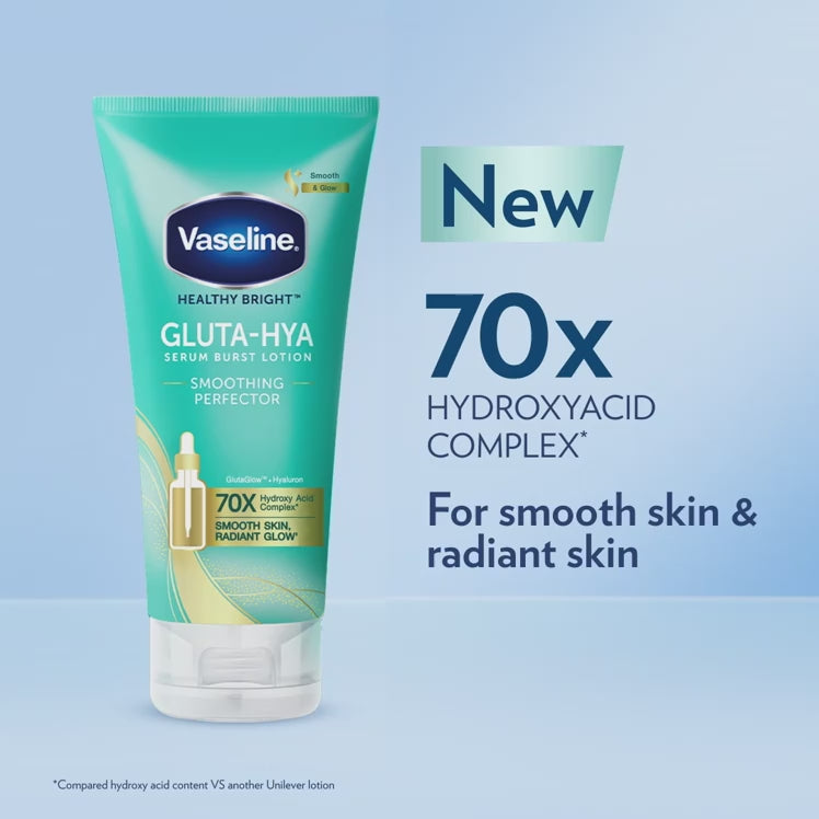 Vaseline Gluta-Hya Serum Burst Lotion Smoothing Perfector - 290ml