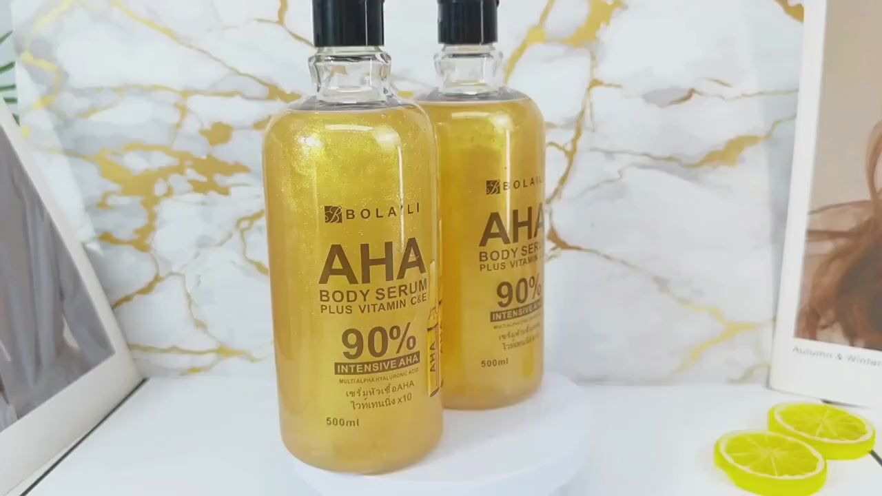 Bolaili AHA Face & Body Serum Plus Vitamin C & E - 500ml