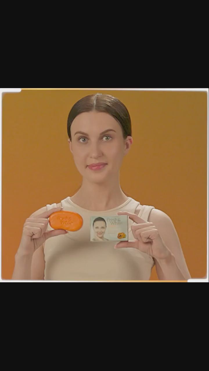 Fresh and White Papaya Brightening Soap - 80g