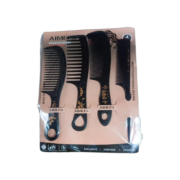 Professional Comb Set - 4 Pcs (P404B) - Pinoyhyper