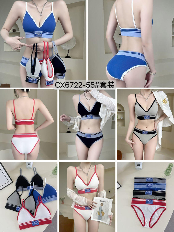 Psycho and Cute Bra and Panty Set - CX6722-55 - Pinoyhyper