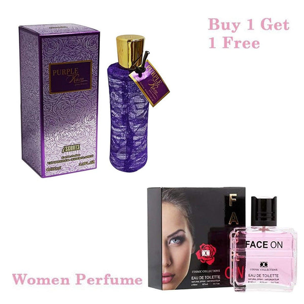 Purple Rose & Face On Women Perfumes 1+1 PR-11 - Pinoyhyper